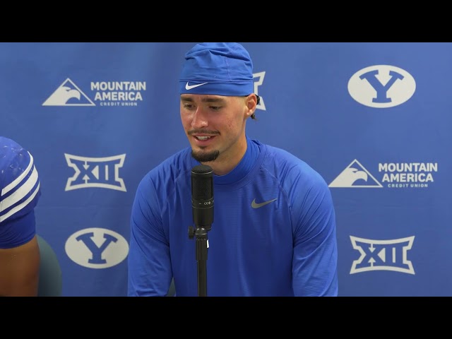 LJ Martin Kyler Kasper | BYU Football | Post Game Press Conference | Arizona | September 12, 2026