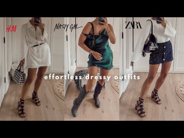 DRESSY YET CASUAL OUTFITS AUTUMN WINTER 2022 | ZARA H&M NASTYGAL