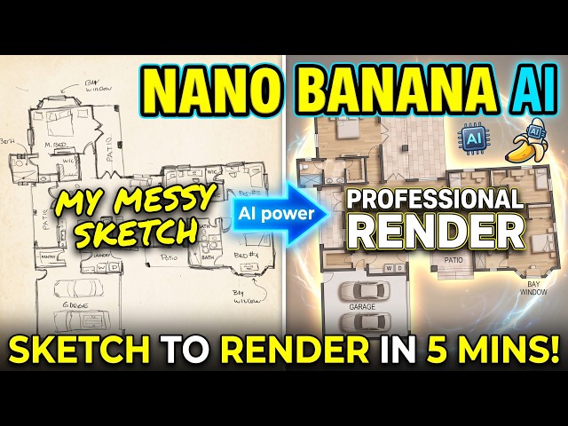 Turn a Hand Sketch Into a Floor Plan With Nano Banana AI