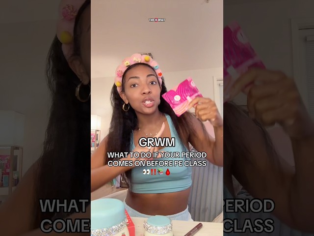 Your PERIOD Started Before P.E.?! Here’s What to Do 😭🎒 #bigsisteradvice #periodpositivity