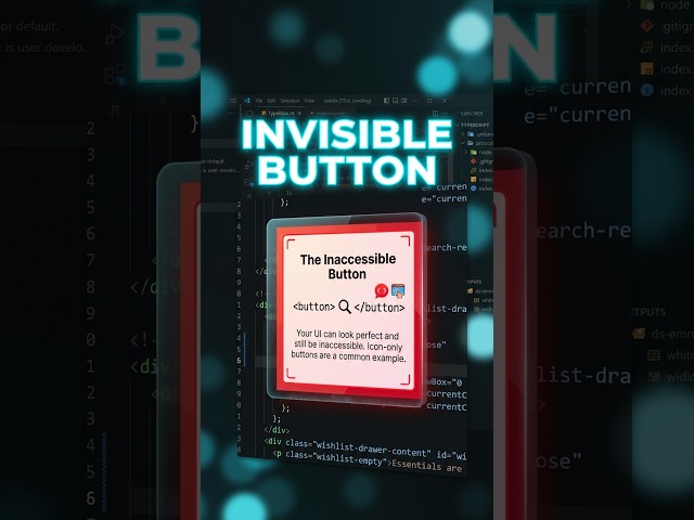 The button that screen readers hate #accessibility