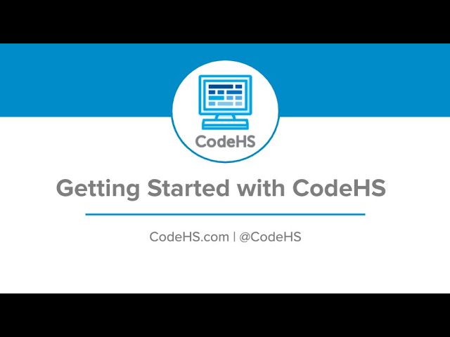 Getting Started with CodeHS