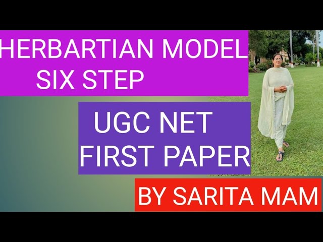 Herbartian model,six stage UGC NET JRF paper first #ugc UGC NET  #exam 