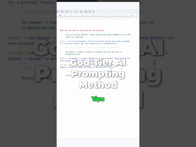 Master ChatGPT: The REA + Role Prompting Secret 🚀