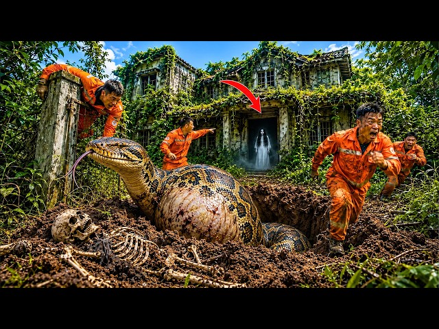 Workers Found a GIANT PYTHON Beneath an Abandoned Mansion — But WHO Was Standing in the Doorway?