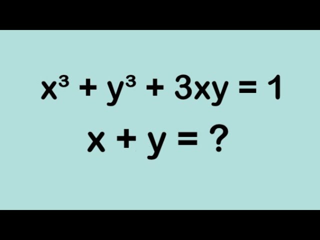 Only 5% Can Solve l A Nice Algebra Question l Find all solutions l Math Olympiad 