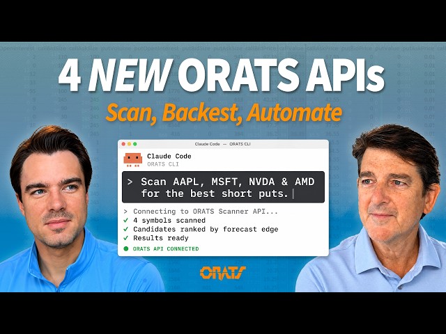 Announcing new APIs for time and sales, scanning, and backtesting Driven By Data Ep  148