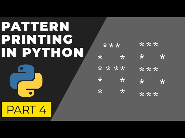 Pattern printing in python part 4