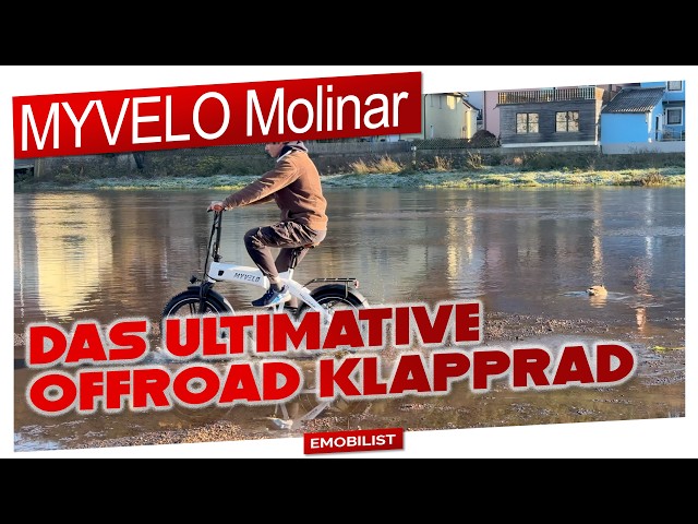 MyVelo Molinar, the off-road electric folding bike from Germany - practical test on sand, snow an...
