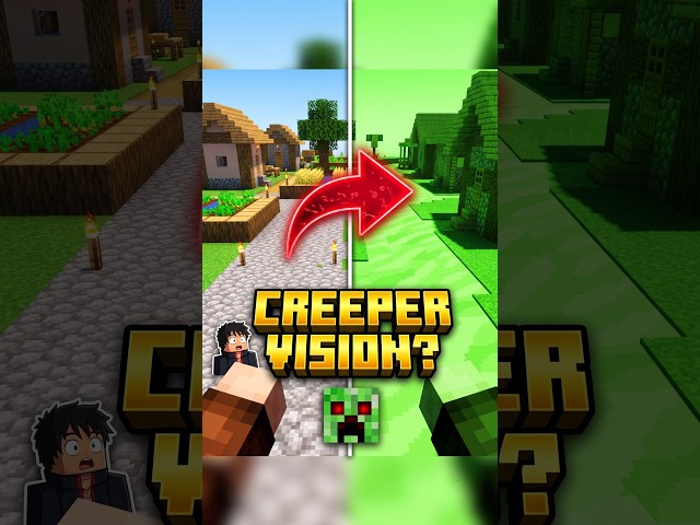 Testing the VIRAL Creeper Vision Glitch! 🤯 #shorts