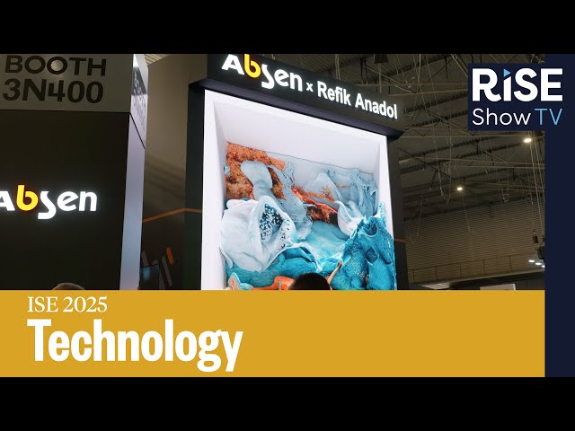 Absen KLCOB1.2 screen showcased | Tech demo | ISE 2025