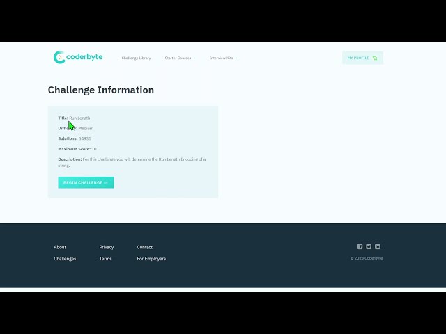 Coderbyte - Run Length - Code challenge - JavaScript Solution Source Code