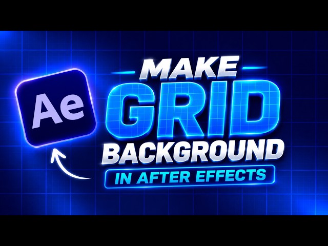 Make Grid Background in After Effects like Iman Ghadzi | Easy Grid Animation Tutorial