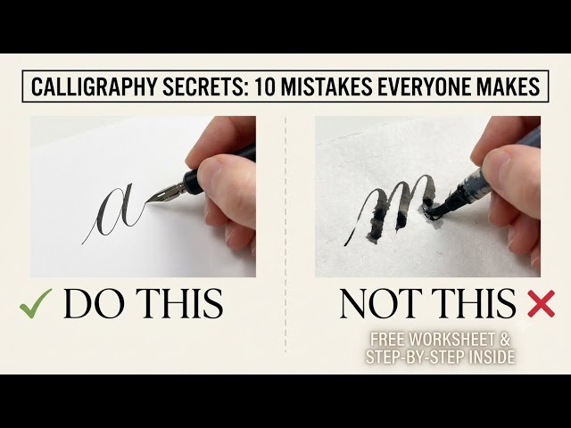 Calligraphy Secrets: The 10 Mistakes Everyone Makes 😱🚫 | Must Watch!