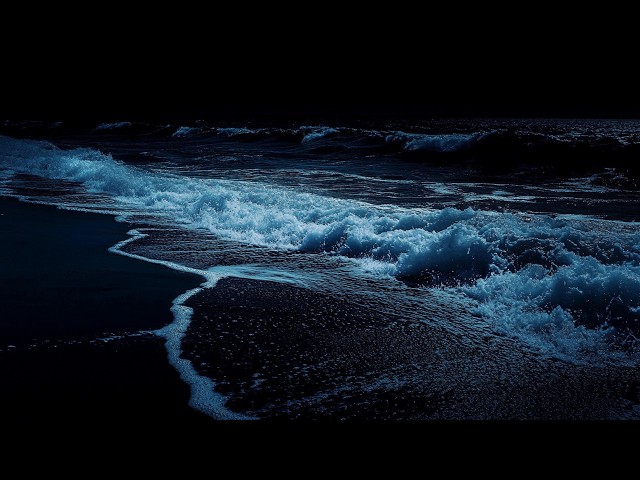 Deep Sleep Ocean Waves 🌙 Dark Screen | Powerful Beach Sounds to Fall Asleep Quickly