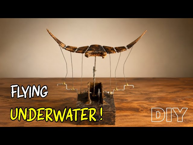 I Made a Manta Ray That Swims Like the Real Thing | DIY Automata Kinetic Sculpture | Kinetic Art
