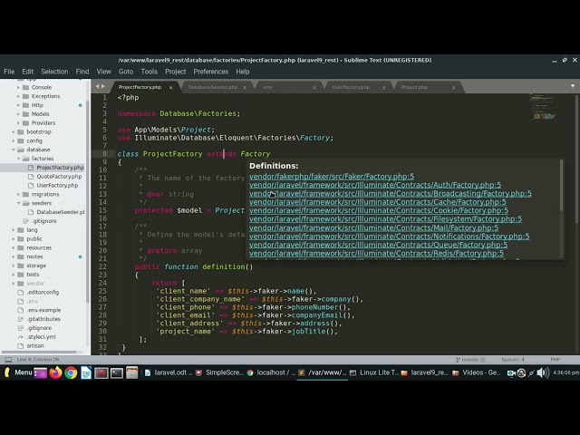 Laravel PHP Faker Tutorial from scratch
