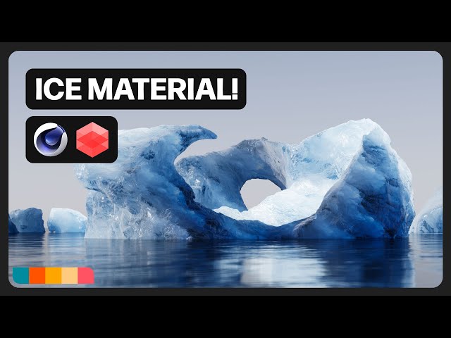 Making a Glacier Ice Material in Redshift