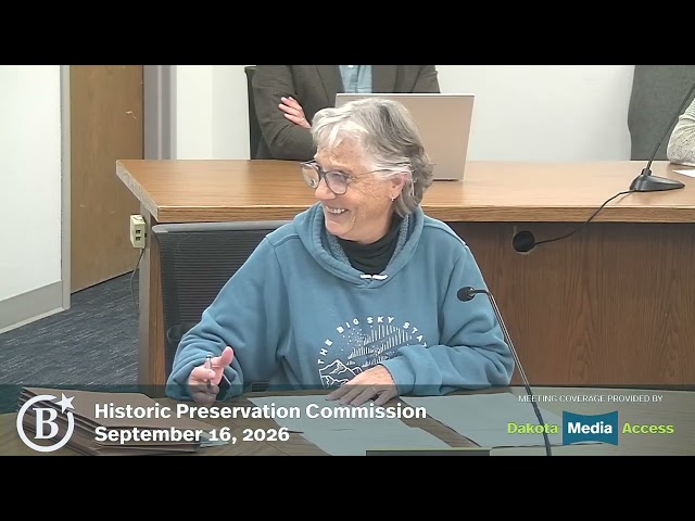 Bismarck Historic Preservation Commission 2026-09-16