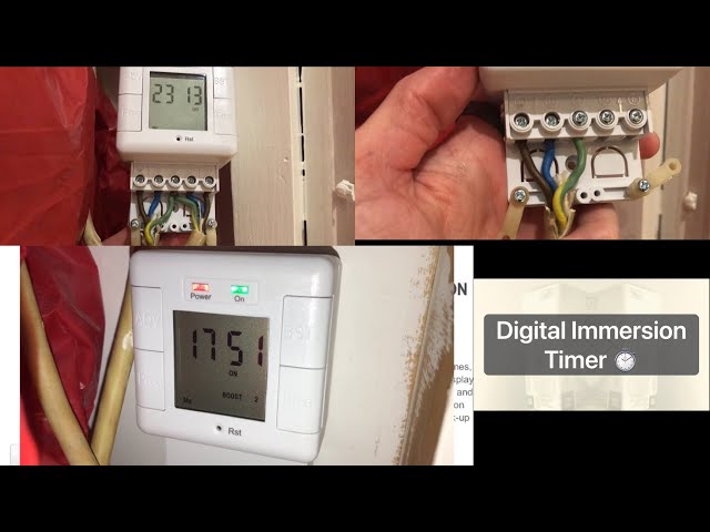 Digital Immersion Timer ⏲ (Install + Info) (Program when you have Hot Water)