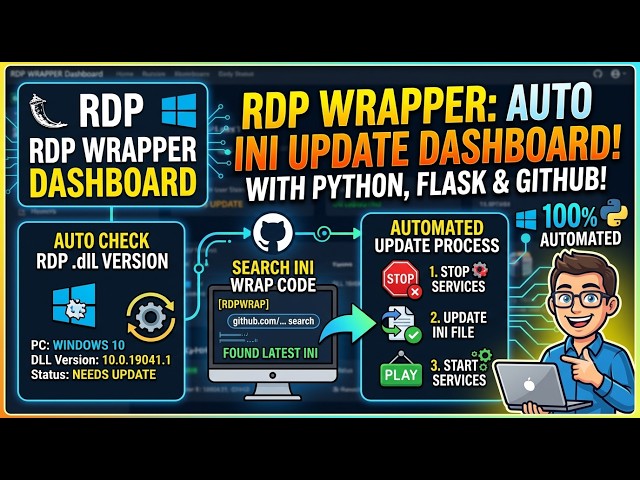 Automate RDP termsrv.dll Version Checks & Service Restarts with Flask