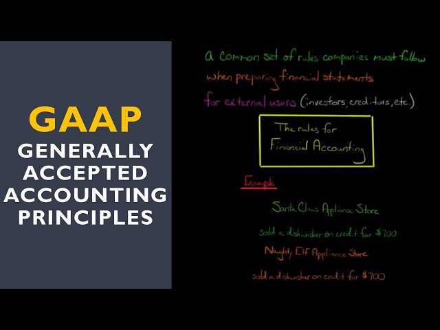 Introduction to GAAP (Generally Accepted Accounting Principles)