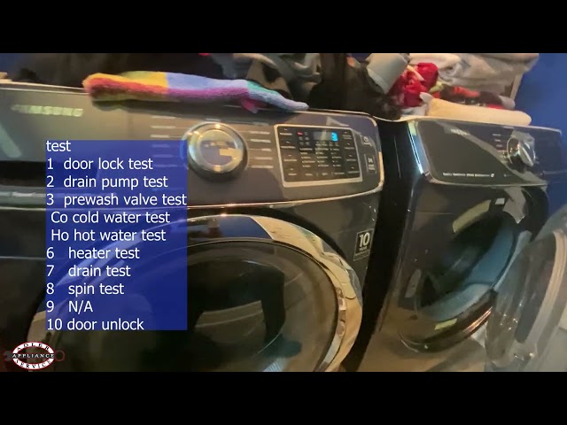 Samsung Washer Error Diagnostic And Test Mode
