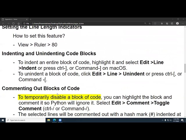 Appendix B - Text Editors and IDE's for Python