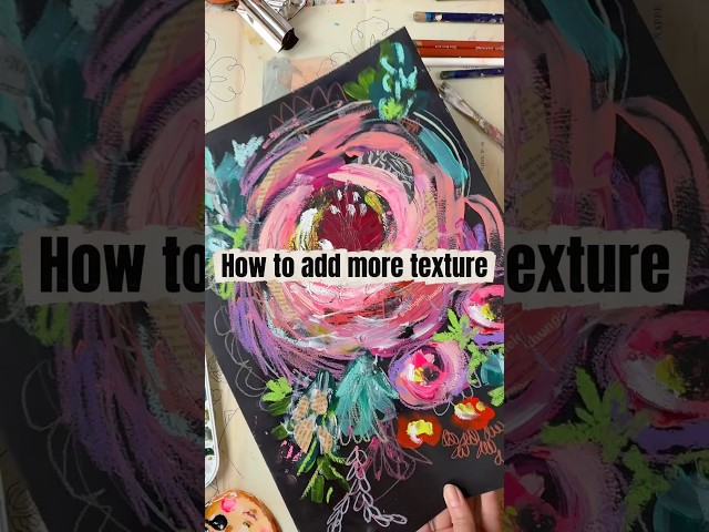Adding more texture to your art work #artjournal #arttips #tandiart