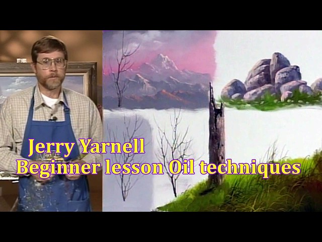 Jerry Yarnell's Best Beginner Oil Painting Tips and Tricks | Rocks, Trees, skies, mountains