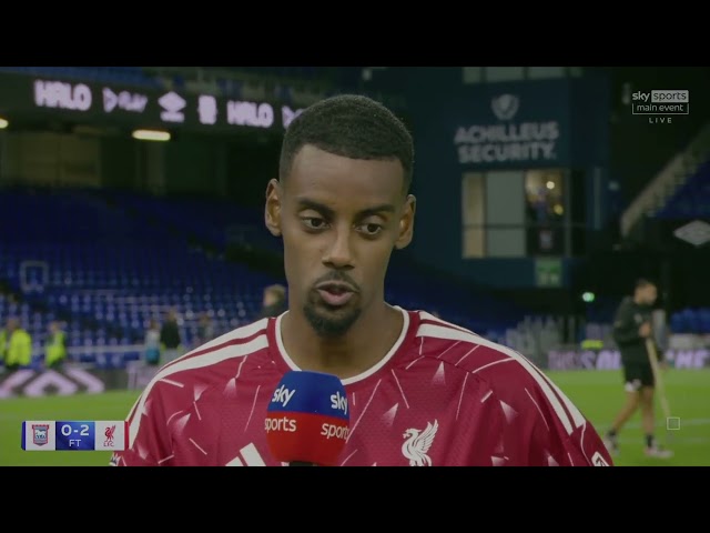 Alexander Isak Post match Interview 🔥| Liverpool vs Ipswich Town 2-0