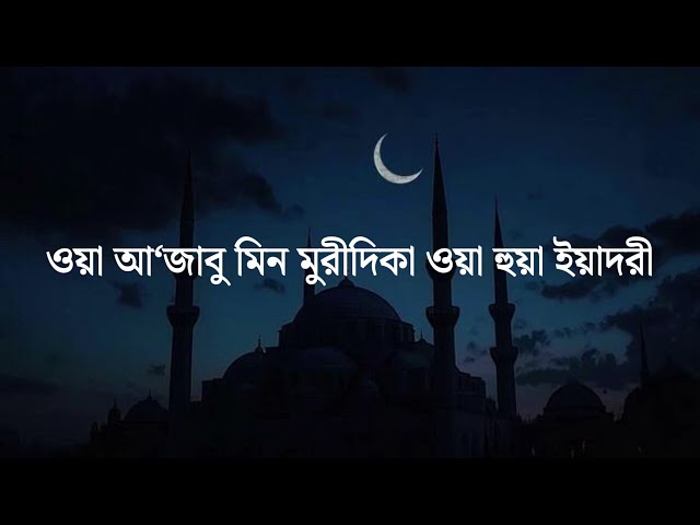 طويل الشوق يبقى في اغتراب 🖤 | Arabic Poem with Bangla Pronunciation #Shorts