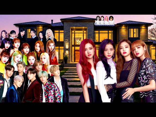 K-Pop Idols Visit BLACKPINK HOUSE 🏡