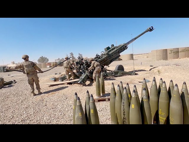 Soldiers Hone Skills on M777 Howitzer Artillery