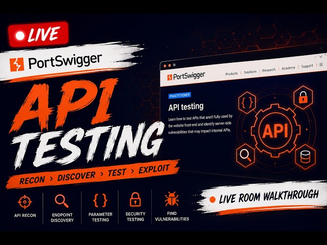 🔴 LIVE: API Pentesting | PortSwigger API Testing Walkthrough | Part 1