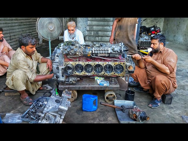 Rebuilding a Dump Truck Seized Engine || Seized Engine Full Restoration || Rebuilding Diesel Engine