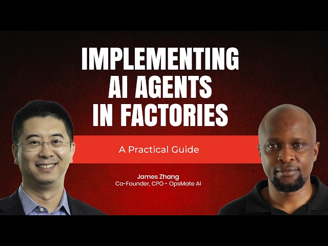 A Practical Guide to Implementing Industrial AI Agents in Factories