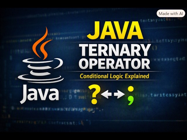 Ternary Operator vs If Statement — Clear Java Examples for Beginners