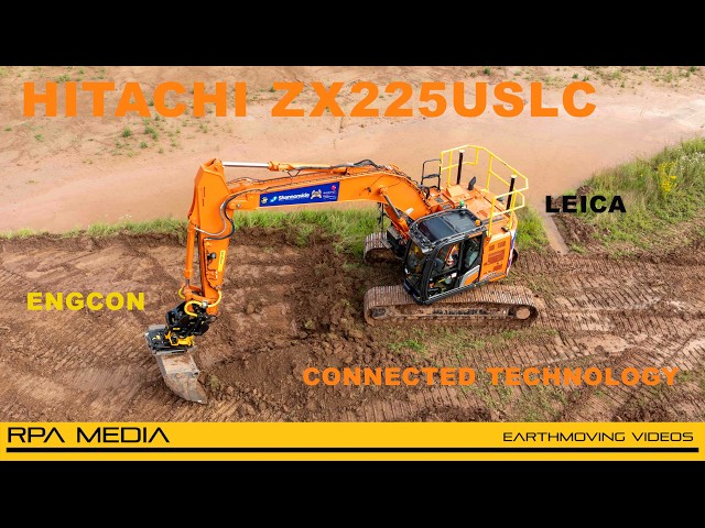 Fully spec'd Hitachi ZX225 with Engcon tiltrotator and Leica machine control