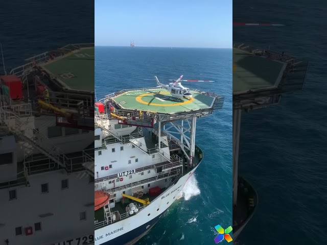Offshore #helicopter  Take off  #fpso #offshore #offshorelife