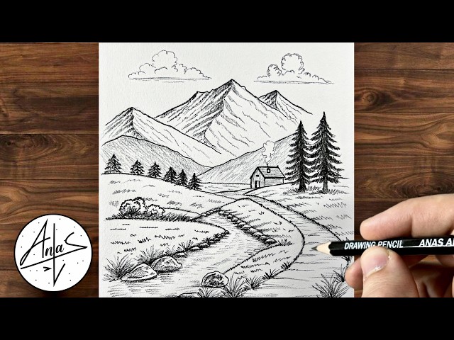 How To Draw Landscape | Drawing Tutorial