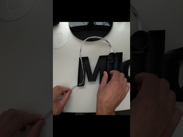how to do led light lettering  3D printed #3dprinter #3dprinting #3dprinted #ledlettering