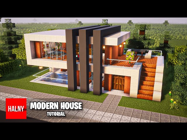 How to build a modern house in minecraft