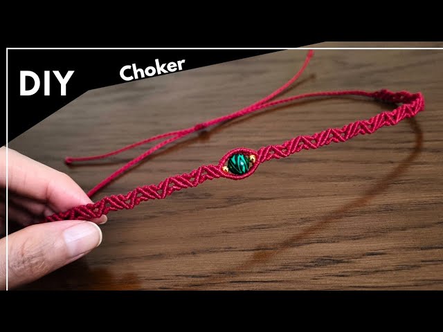 Boho Macrame Choker With Beads | Easy Knotting Guide