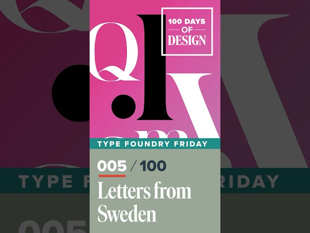 Letters from Sweden | Day 5 of 100 Days of Design  #shorts