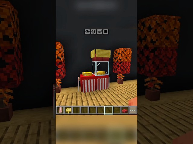 How to Make Popcorn Machine in Minecraft! 🍿🔥 #shorts #minecraft #gaming