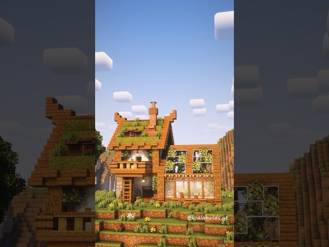 Minecraft: How to Build a Cosy Cottage with Greenhouse | Tutorial #minecraft