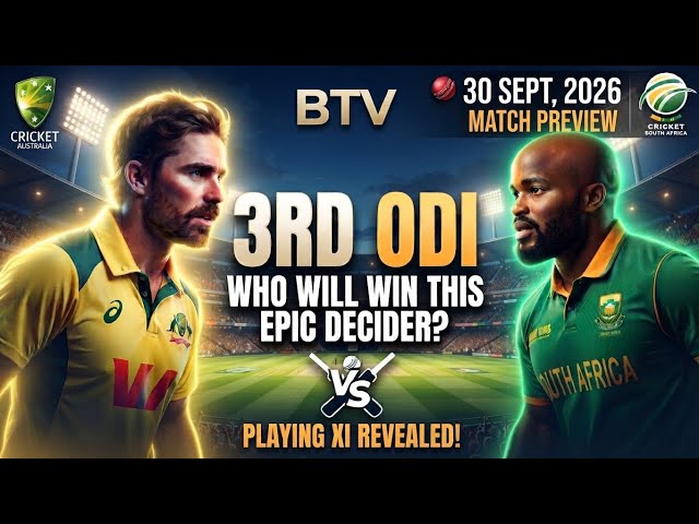 Australia vs South Africa 3rd ODI Live Updates & Playing 11 | 30th September 2026 