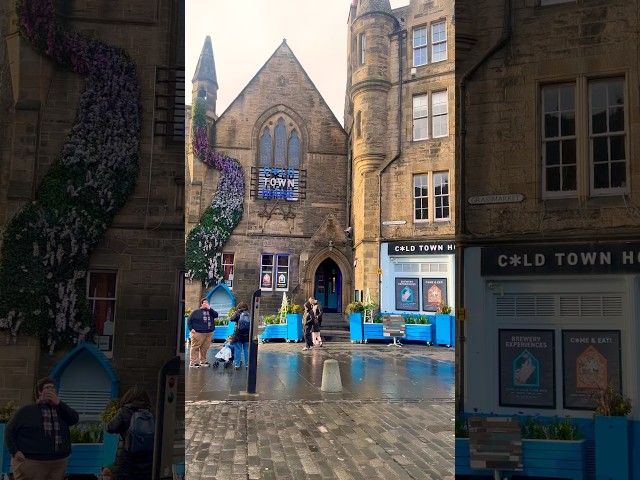 Edinburgh in the Rain… Wait for This ✨ #shorts #viral #travel #scotland #hogwarts