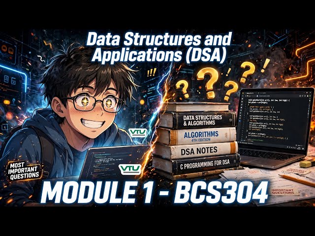 BCS304 Module 1 Most Important Questions With Answers | DSA VTU 3rd Sem | Pass Guarantee 2026